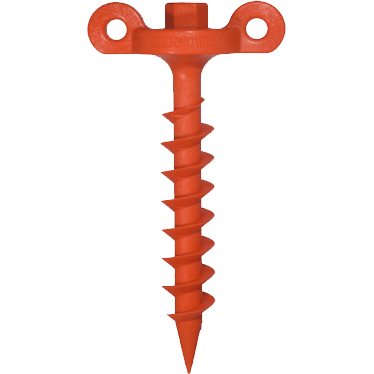 Mytee Products 16" Spiral Anchor Pins For Hay Tarps - Galvanized Steel Ground Stakes (20-Pack)